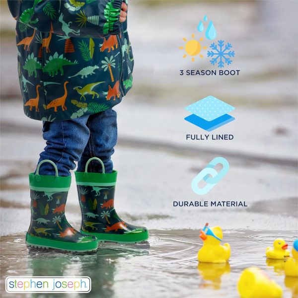 Stephen Joseph Girls All Over Print Rain Boots - Image 3