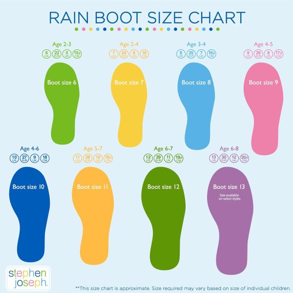 Stephen Joseph Girls All Over Print Rain Boots - Image 6