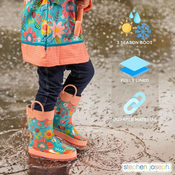 Stephen Joseph Girls All Over Print Rain Boots - Image 9