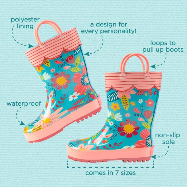 Stephen Joseph Girls All Over Print Rain Boots - Image 11