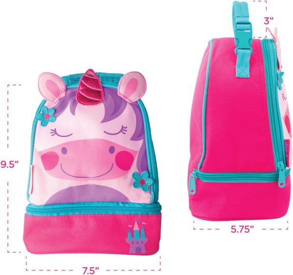 Stephen Joseph Girls Lunch Pal, Pink Unicorn, Meal Holder - Image 2