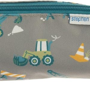 Stephen Joseph All Over Printed Pencil Pouch | Multipurpose Kids School Stationary Case, Colorful Cute Designs with Large Space for Pencils and Pens, Construction, Pencil Case