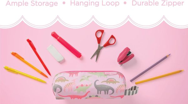 Stephen Joseph All Over Printed Pencil Pouch | Multipurpose Kids School Stationary Case, Colorful Cute Designs with Large Space for Pencils and Pens, Construction, Pencil Case - Image 3