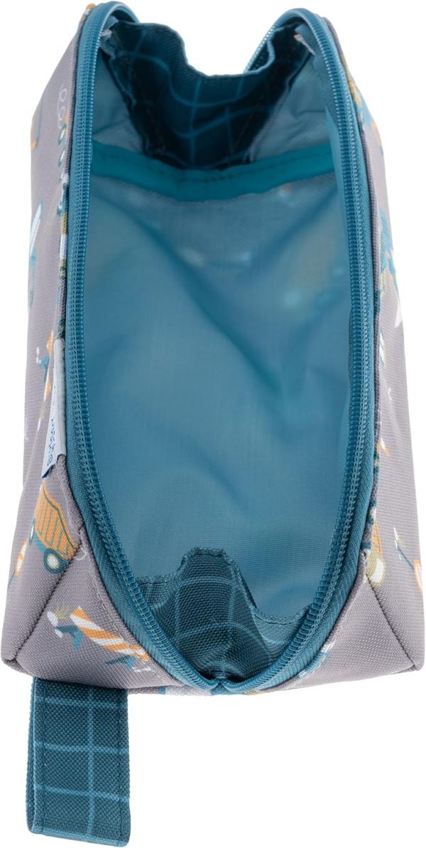 Stephen Joseph All Over Printed Pencil Pouch | Multipurpose Kids School Stationary Case, Colorful Cute Designs with Large Space for Pencils and Pens, Construction, Pencil Case - Image 4
