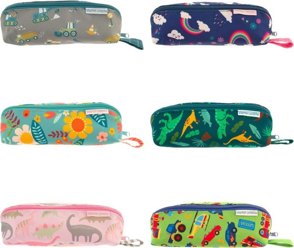 Stephen Joseph All Over Printed Pencil Pouch | Multipurpose Kids School Stationary Case, Colorful Cute Designs with Large Space for Pencils and Pens, Construction, Pencil Case - Image 5