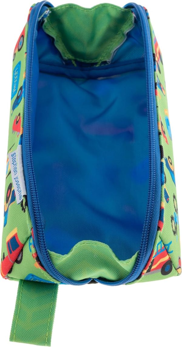 Stephen Joseph All Over Printed Pencil Pouch | Multipurpose Kids School Stationary Case, Colorful Cute Designs with Large Space for Pencils and Pens, Construction, Pencil Case - Image 9